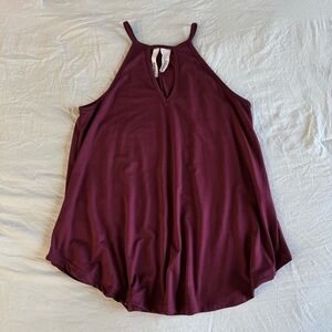 burgundy halter top